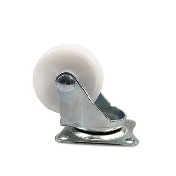 1.5 inch light duty flat plate swivel PP casters